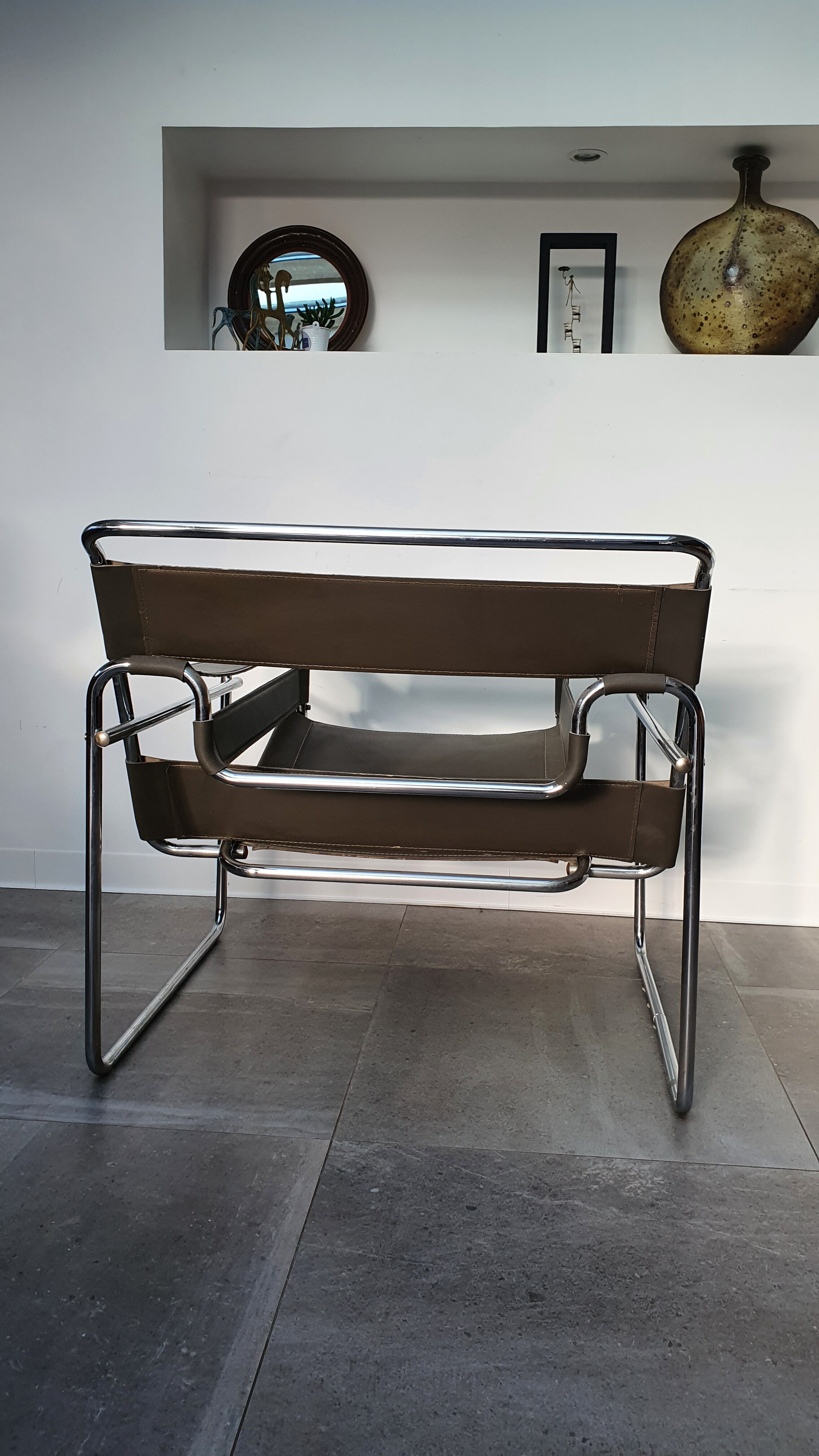 Fauteuil Wassily par Marcel Breuer années 80