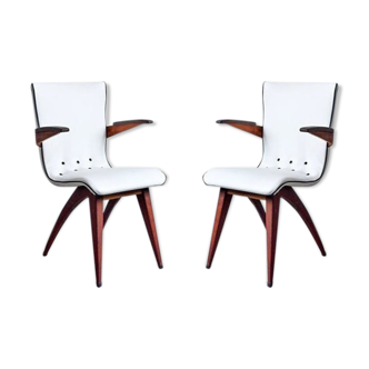 Pair of armchairs the GJ van Os Culemborg 1950