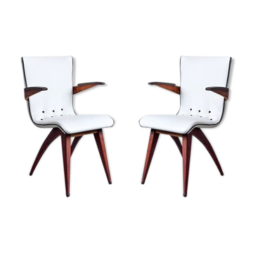 Pair of armchairs the GJ van Os Culemborg 1950