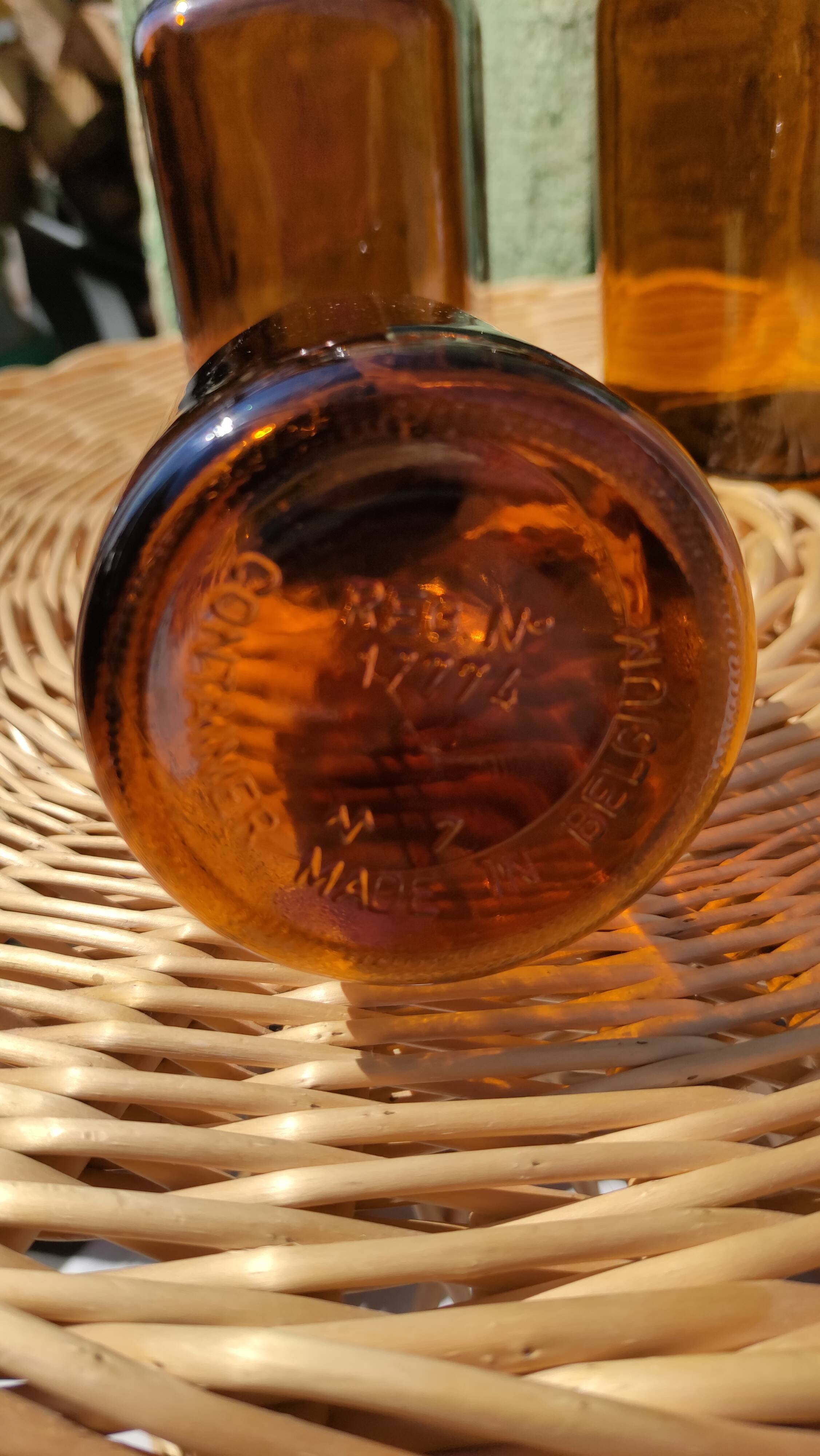 Trio de bocaux vintages style pots apothicaire