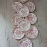 10 assiettes plates anciennes