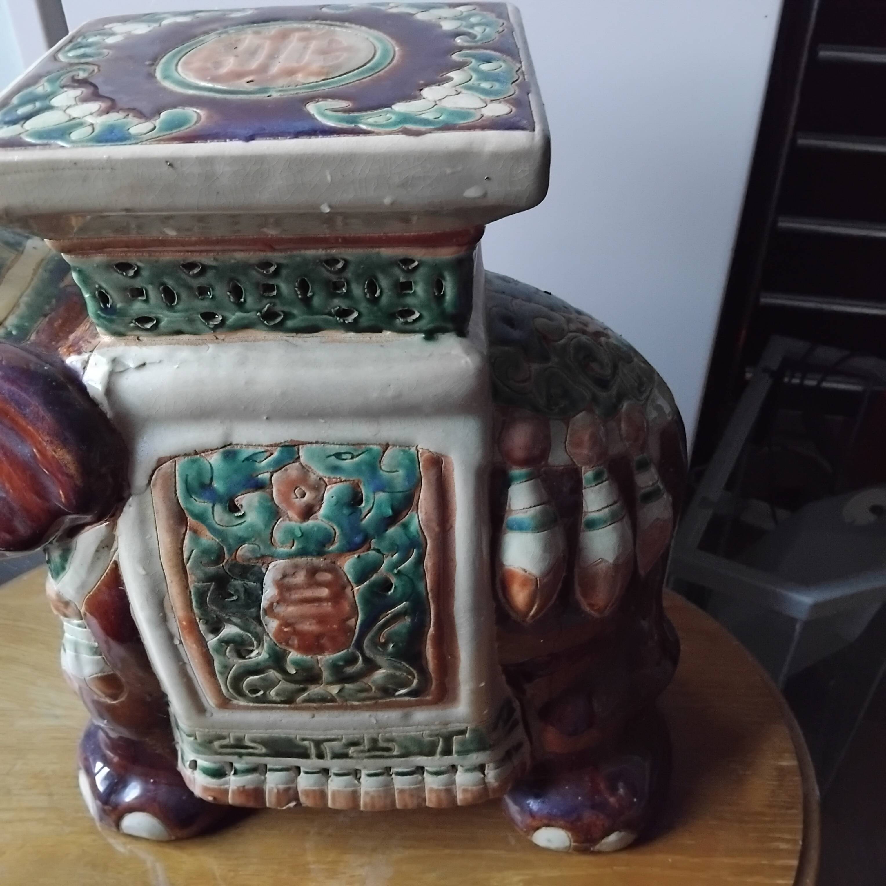 Elephant plant pot in terracotta