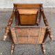 20th-century solid oak dressing table.