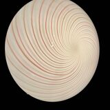 Pink Swirl Murano glass Flushmount by Venini