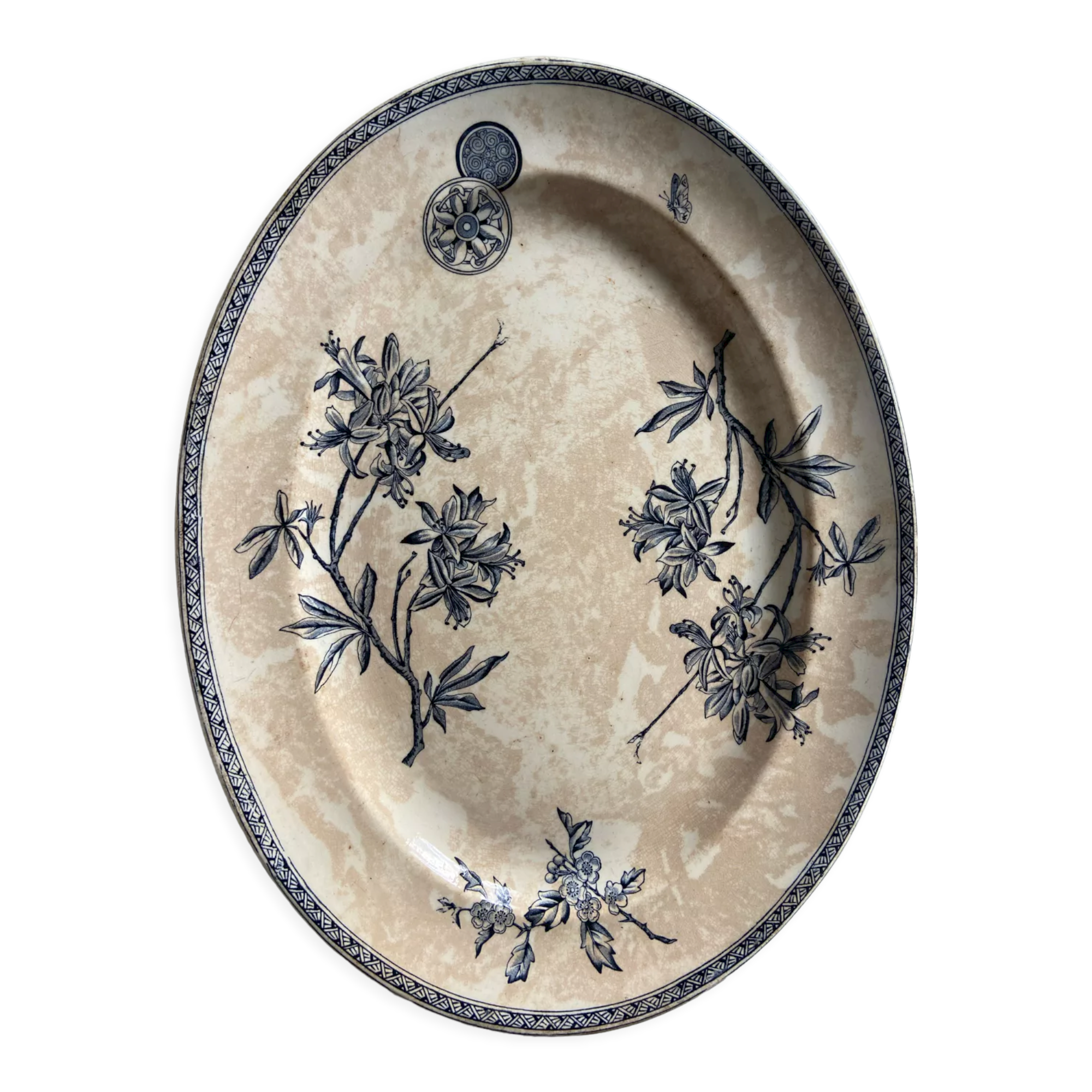 Tray ancient iron earth