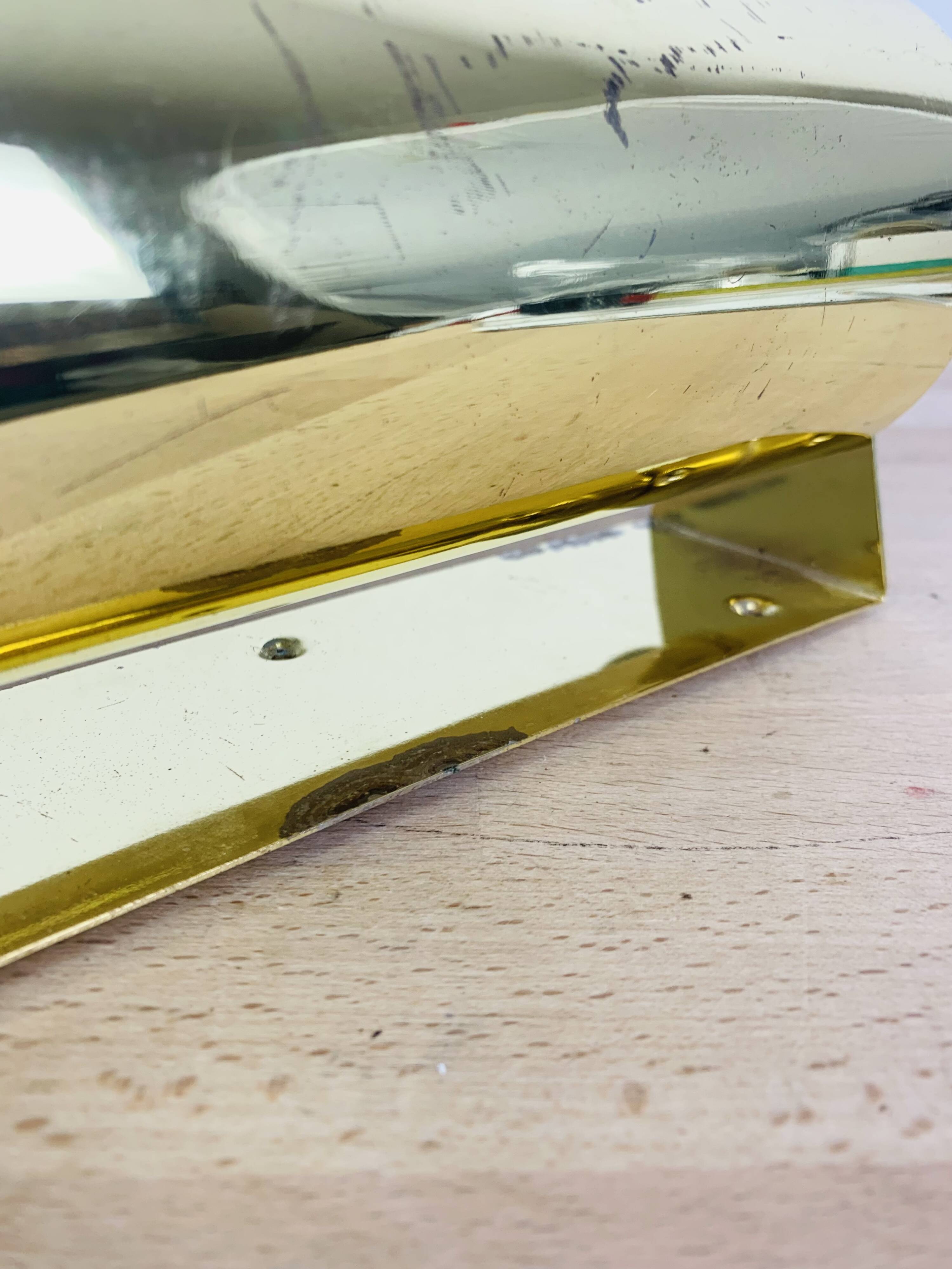 Ikea V413 vintage roller wall lamp, gold metal