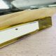 Ikea V413 vintage roller wall lamp, gold metal