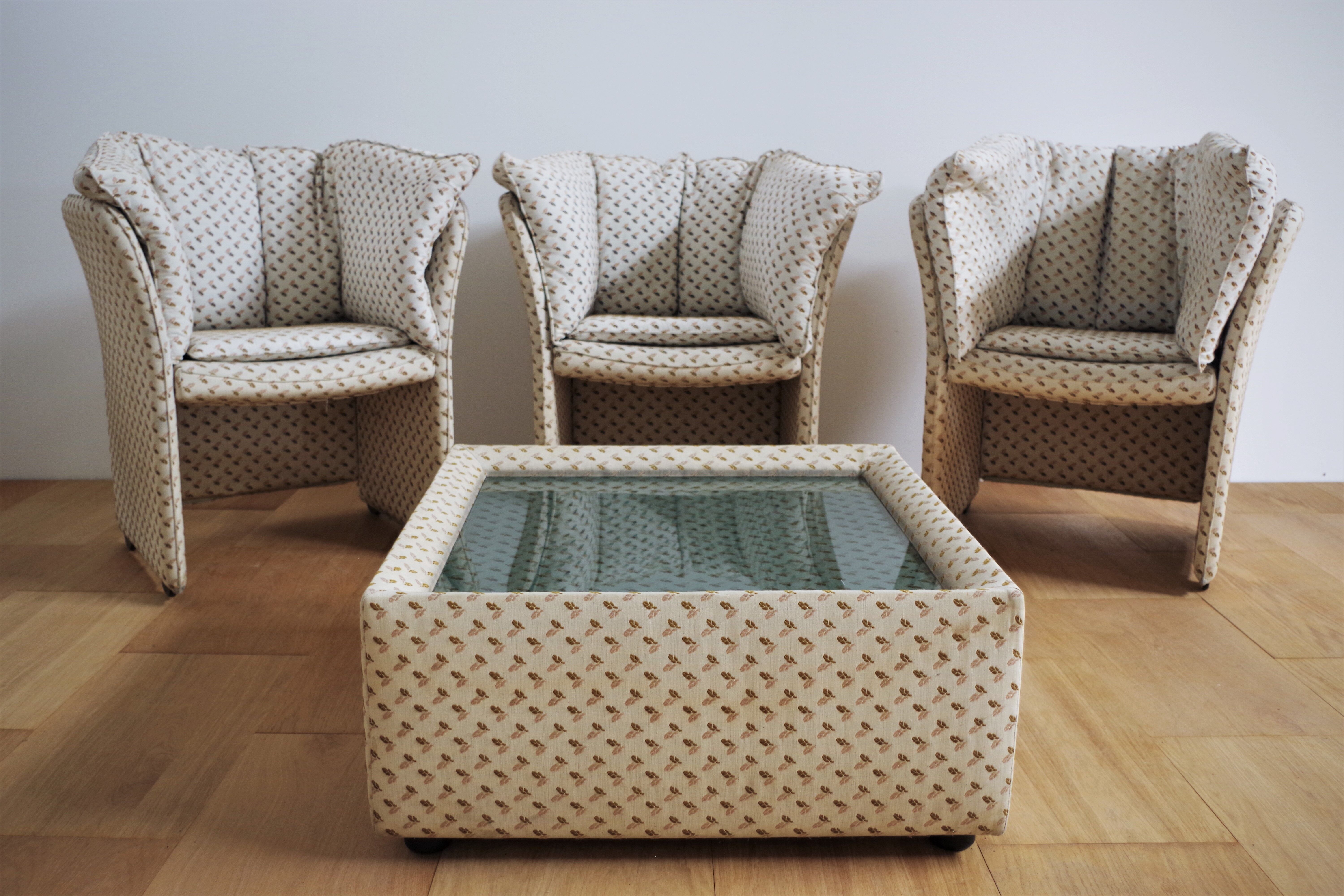 Armchairs and coffee table