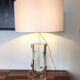 Large sculptural lamp attributed to Alessio Tasca, Italy circa 1970