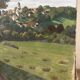 Vue sur le village, huile sur toile