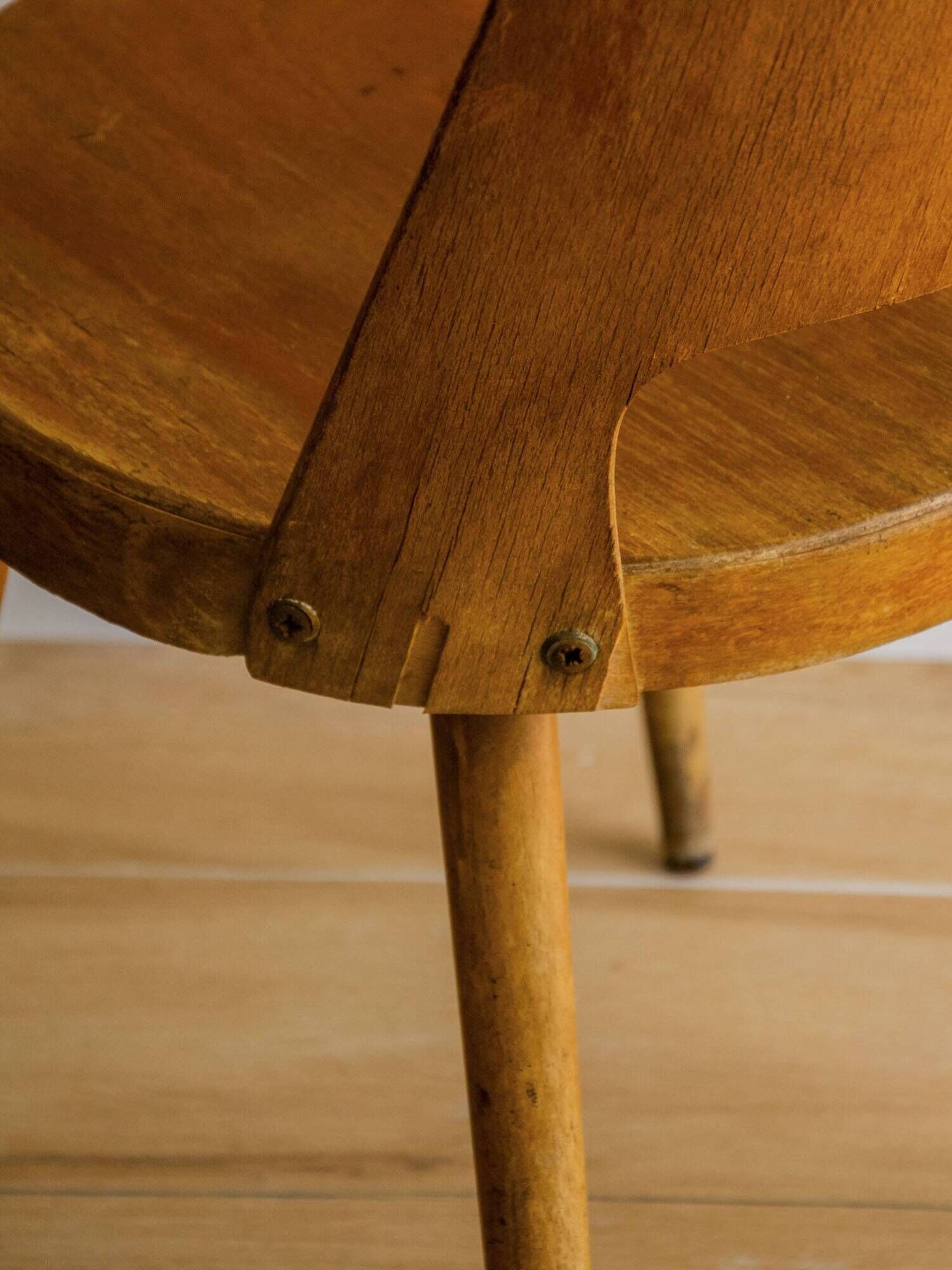Baumann wooden bistro chair model Mondor