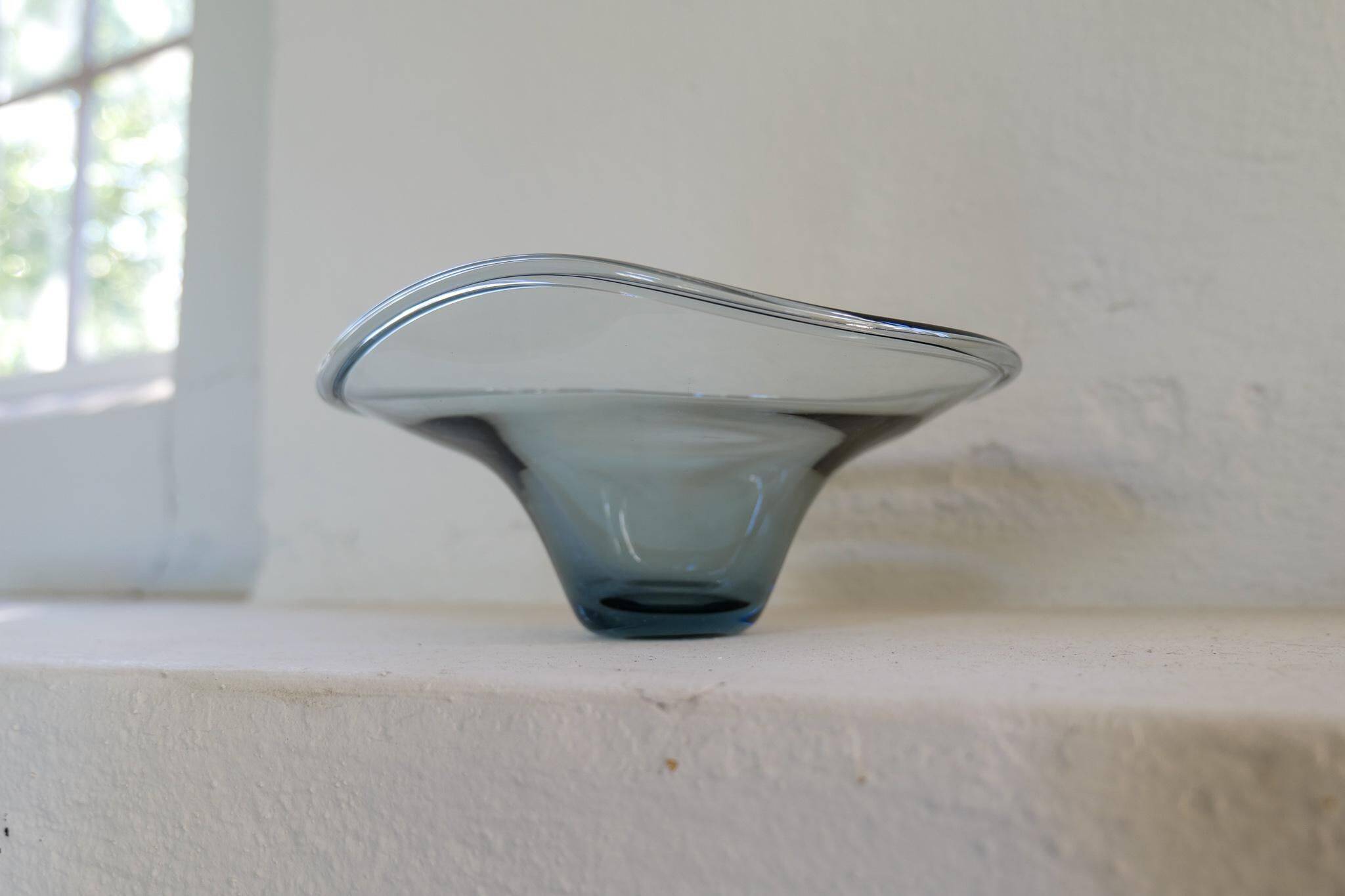 Mid-century collection of 4 sculptural pieces by Kosta Vicke Lindstrand, Sweden, 1950s.