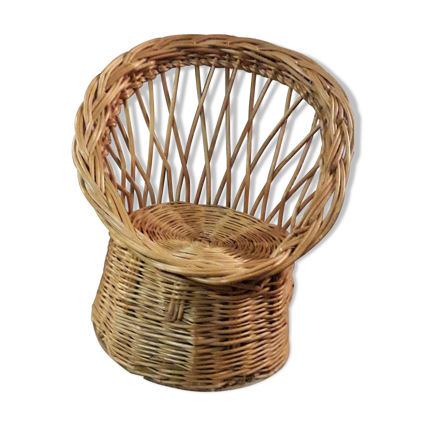 Fauteuil osier enfant