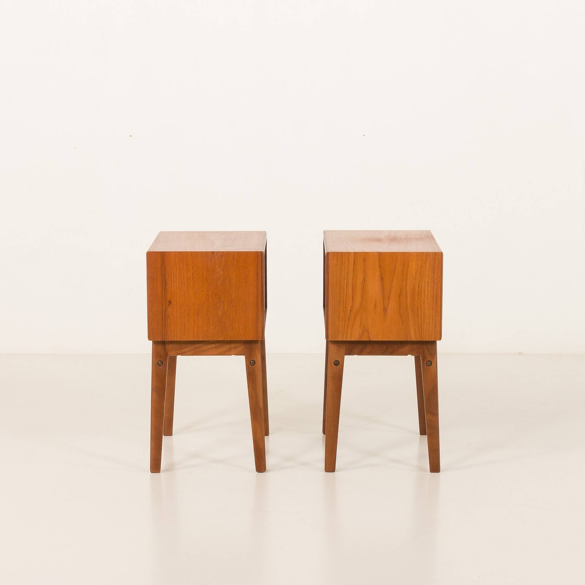 Pair of mid-century teak nightstands, Denmark 1960s