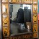 Chinese-inspired wooden mirror
