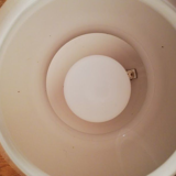 Vintage white opaline glass lamp