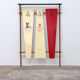 Italian wall coat rack with red cats, cream and hat rack, 1960