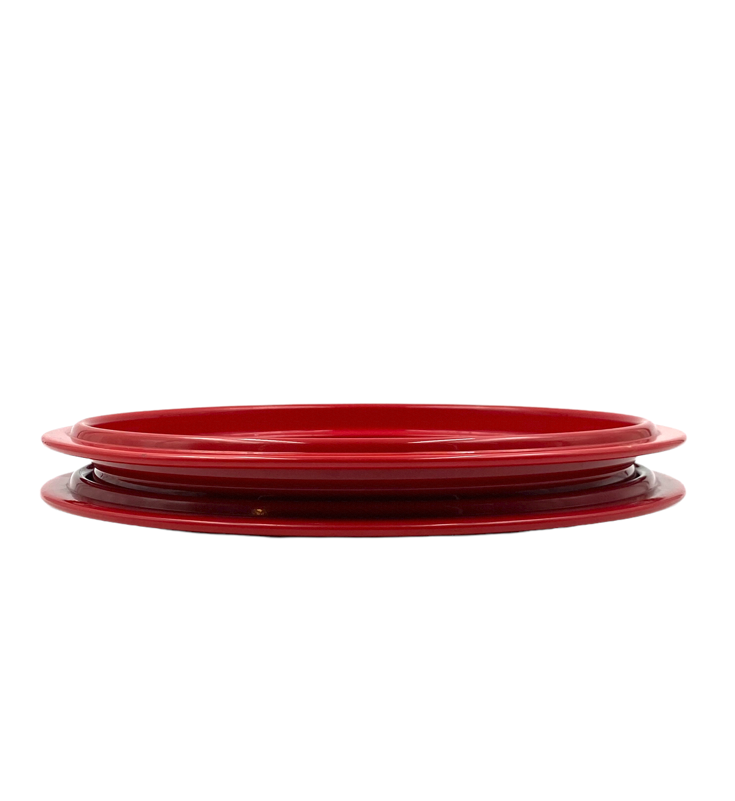 Gianfranco Frattini, red tray, Progetti Italy, 1970s