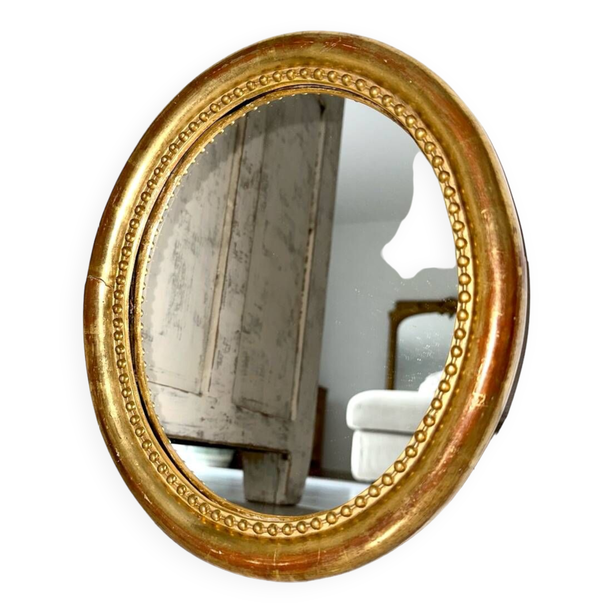 Old oval mirror early 20th century