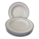 Set of 5 deep porcelain plates from Italy.