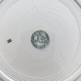 6 mismatched Saint Amand ironstone flat plates