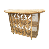 Peacock rattan bar