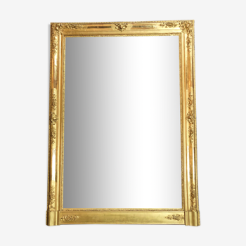 Miroir 142x102 époque XIXè dorure feuille d or