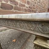 Louis xvi empire style coffee table in gilded bronze 1950