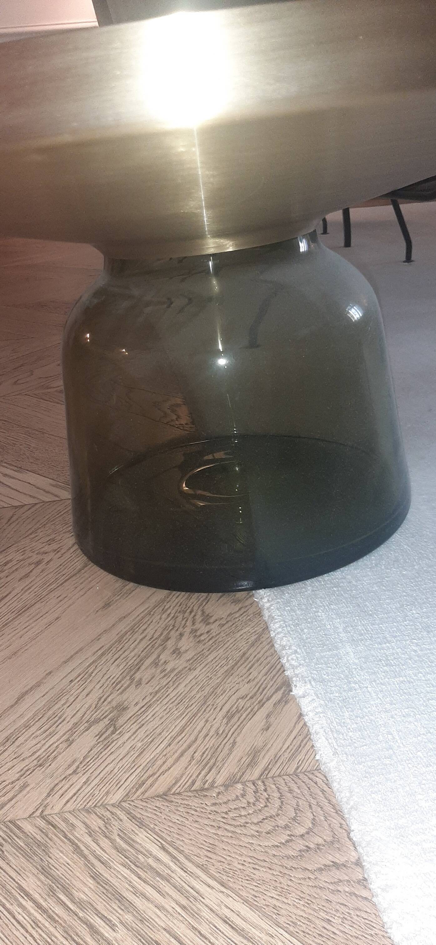 Sebastian Herkner "BELL coffee table" designer coffee table in glass by CLAS