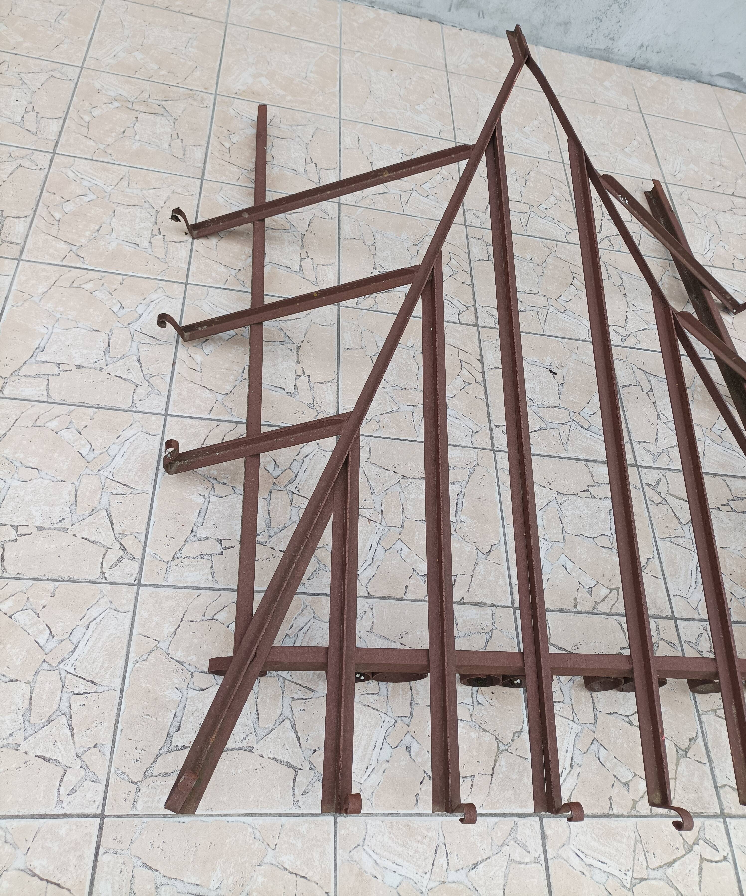 Old wrought iron canopy