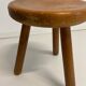 Pine stool in the style of Charlotte Perriand.