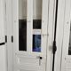3.75m Porte Cochère Block - 19th century solid oak - glazed + espagnolette + wolf's mouth sheep