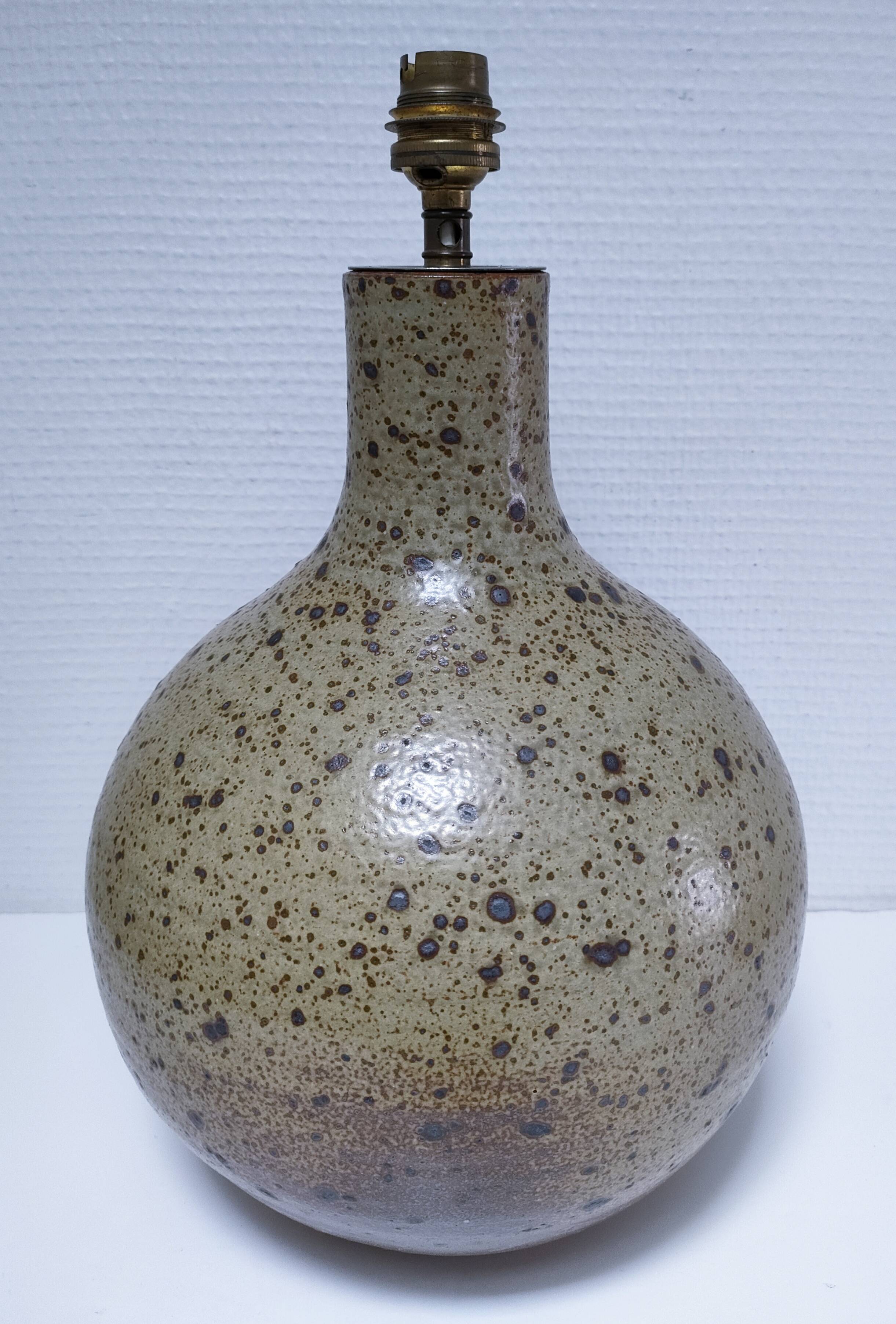 XL pyrite sandstone lamp base H. 34 cm