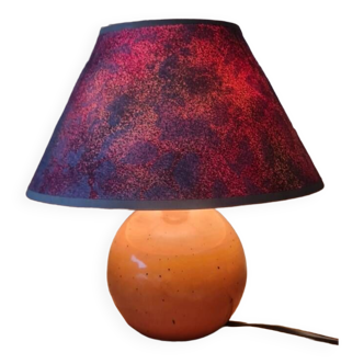 Solid walnut ball lamp