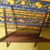 Scandinavian wooden folding magazine rack
