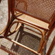 Adult rocking rattan bamboo and caning 60s