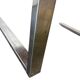 Vintage chrome square coffee table