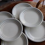 12 flat plates italy ceramic quadrifoglio