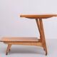 Two tier tray TV table 1950s Holland