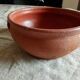 Round terracotta dish