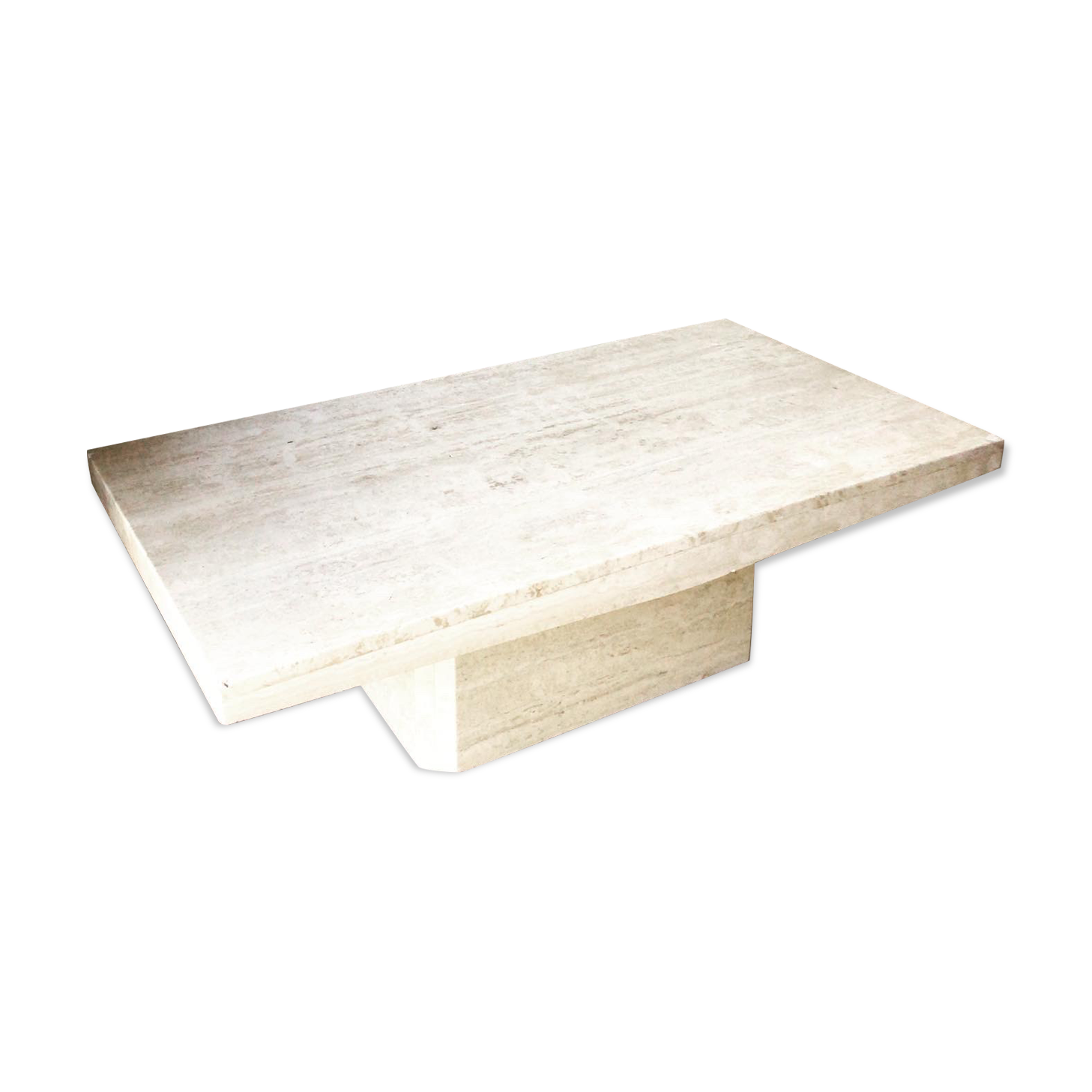 Italian travertine coffee table
