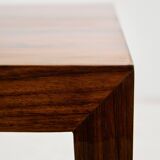 Table basse modèle 130 en palissandre par Severin Hansen pour Haslev Møbelfabrik