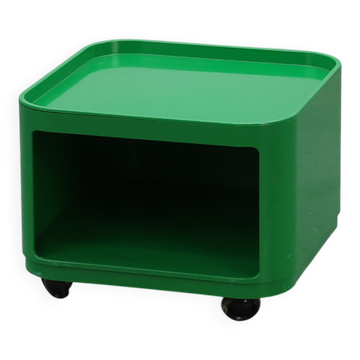 Green Kartell storage unit Model 4970 by Anna Castelli Ferrieri, Italy 1970