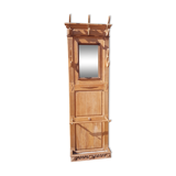 Old solid oak coat holder