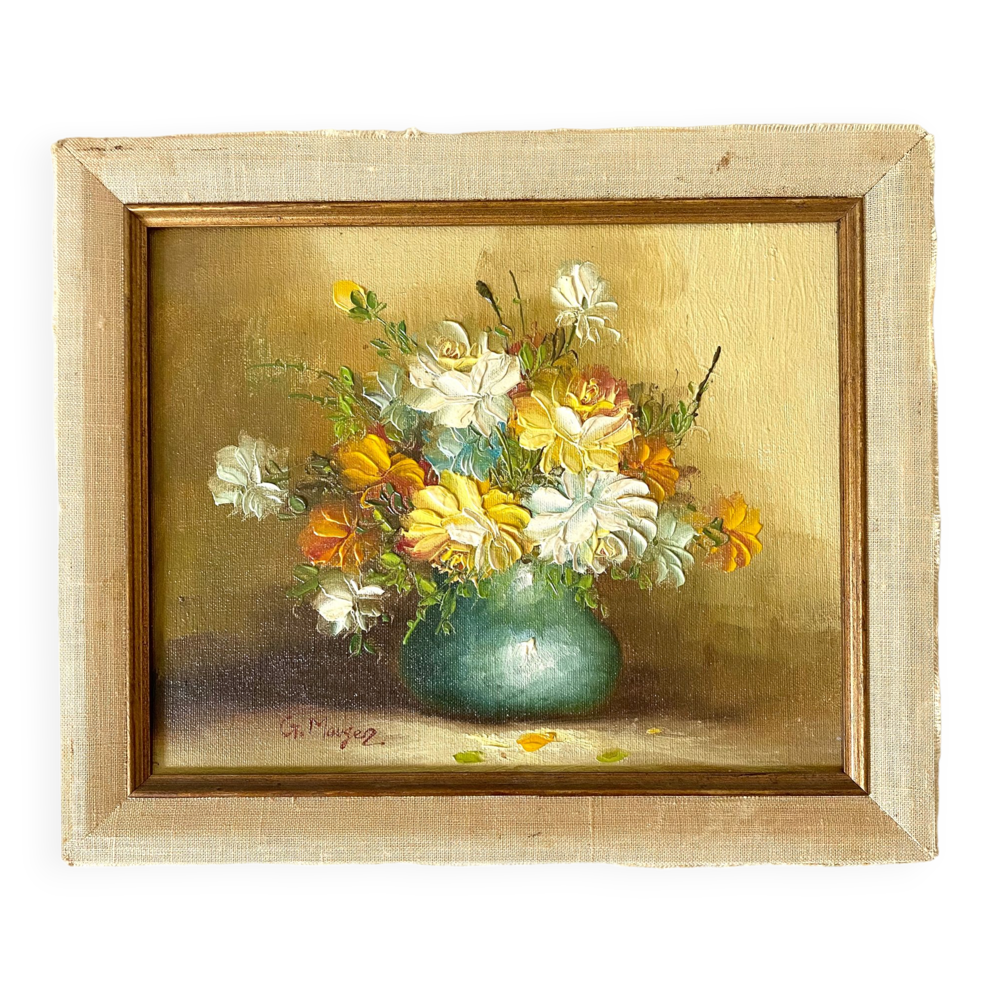 Painting bouquet of flowers