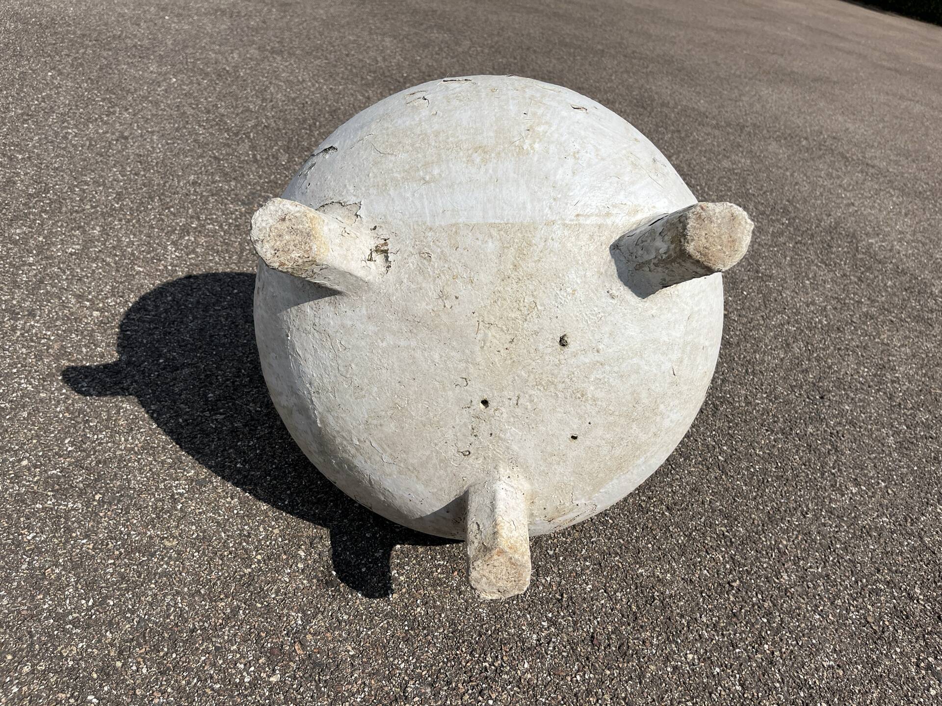 Willy Guhl jardinière marmite tripode 1950 fibrociment vintage