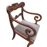 Regency style mahogany armchair