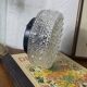 Wall-mounted ceiling light transparent glass vintage 1970s fixture