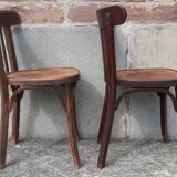 Baumann bistro chairs, 1950s. (Set of 2)