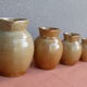 Set of 4 pitchers, CNP, Grès Village France.